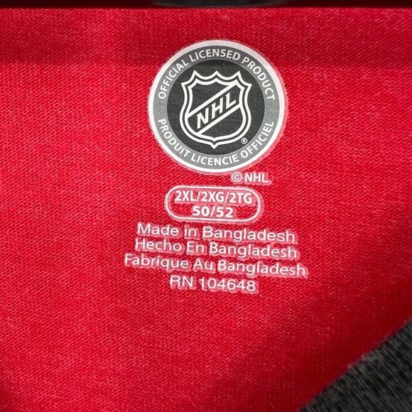 NHL Red Wings t-shirt 2XL mens long sleeve Hockey shirt soft athletic top - Picture 5 of 5
